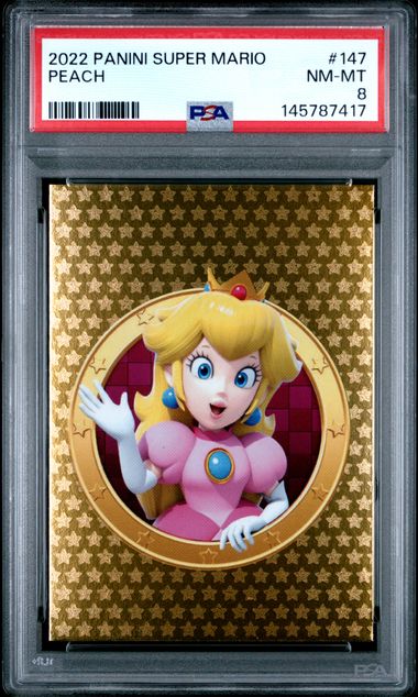 PSA 8 Panini Super Mario Peach #147