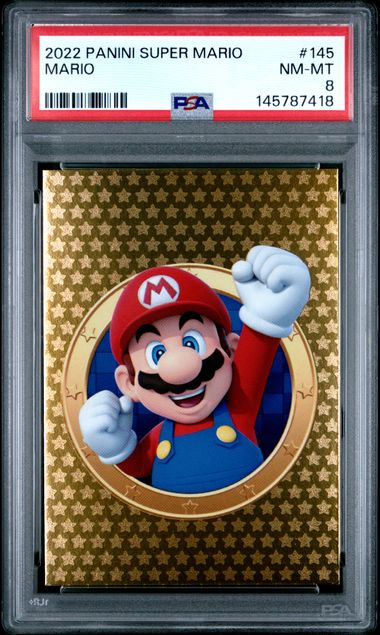 PSA 8 Panini Super Mario Mario #145