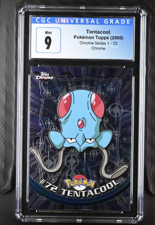 English CGC 9 Pokémon Topps Series 1 Chrome Tentacool