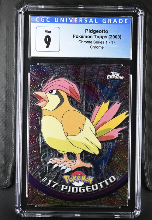 English CGC 9 Pokémon Topps Series 1 Chrome Pidgeotto