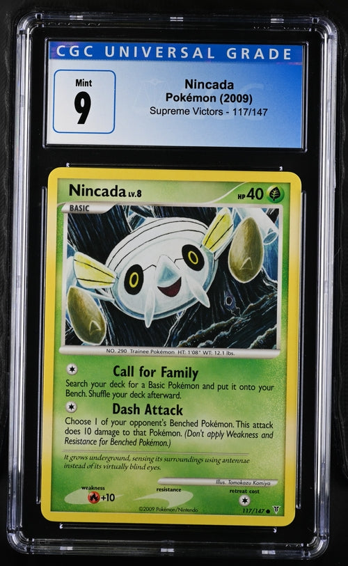 English CGC 9 Supreme Victors Common Nincada 117