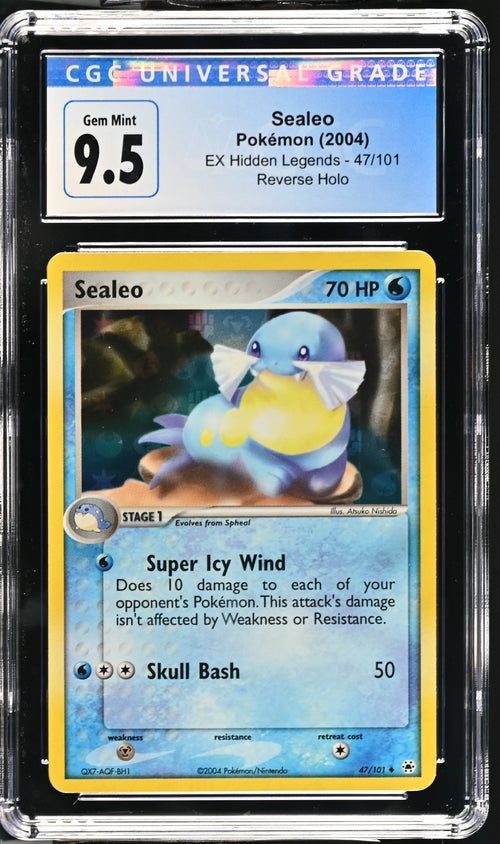 English CGC 10 EX Hidden Legends Reverse Holo Sealeo 47
