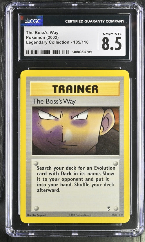 English CGC 8.5 Legendary Collection Uncommon The Boss's Way 105