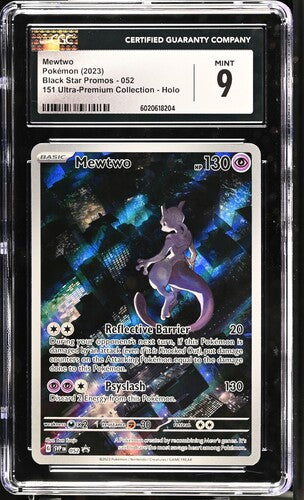English CGC 9 151 UPC Black Star Promo Mewtwo 52