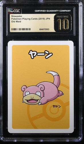 japanese old maid pokemon cards Japanese CGC Pristine 10 2019 Pokémon Playing Cards Old Maid Slowpoke – Slab Hound