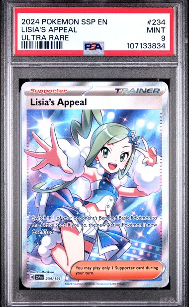English PSA 9 Surging Sparks Ultra Rare Lisia's Appeal 234