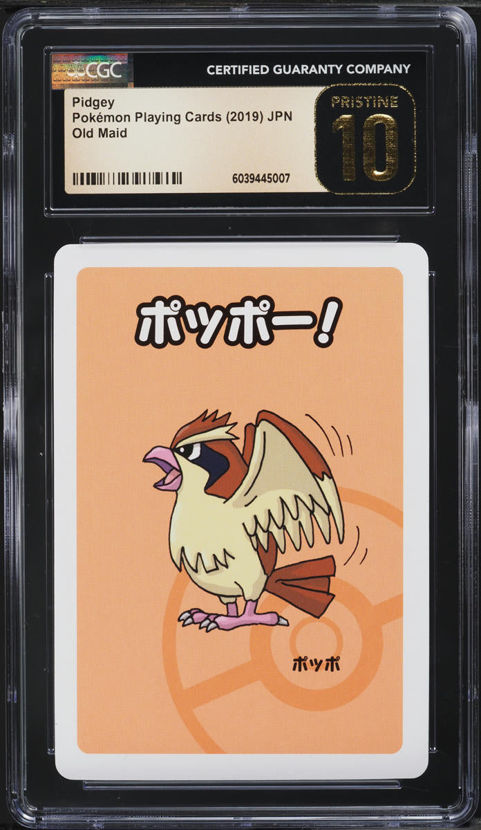 Japanese CGC Pristine 10 2019 Pokémon Playing Cards Old Maid Pidgey