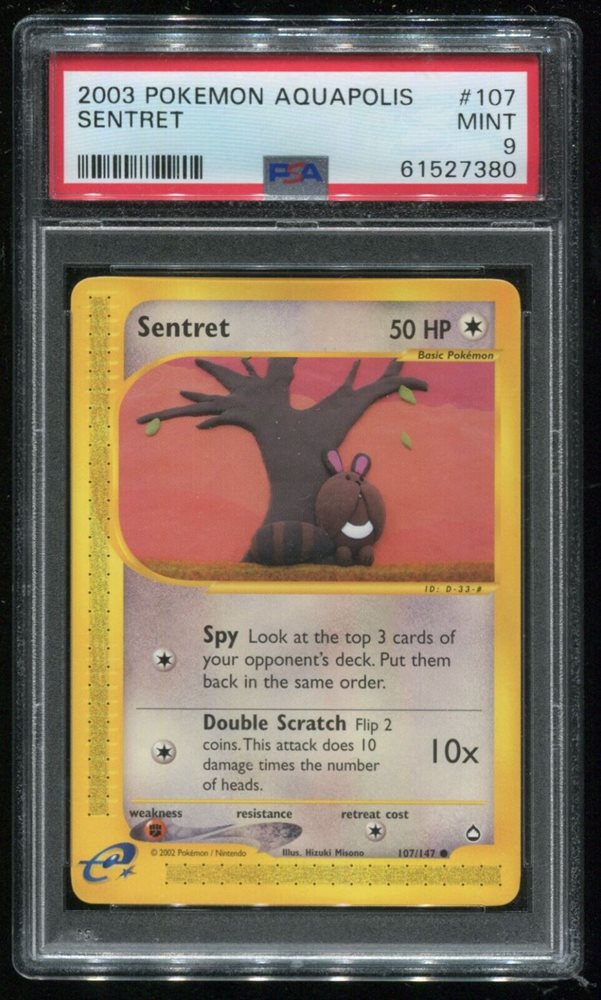 English PSA 9 Aquapolis Common Sentret 107