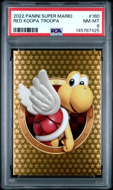 PSA 8 Panini Super Mario Red Koopa Troopa #160