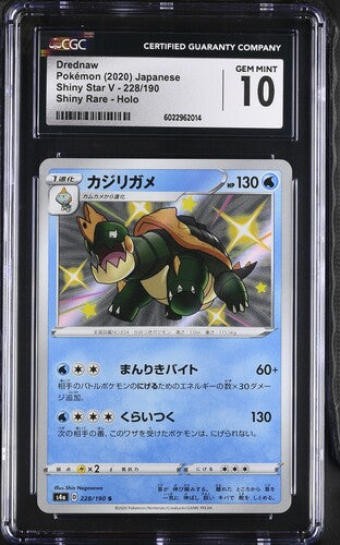 Japanese CGC 10 Shiny Star V Shiny Secret Rare Drednaw 228