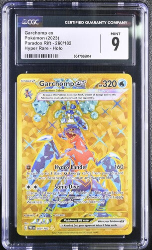 English CGC 9 2023 Paradox Rift Hyper Rare Garchomp 260