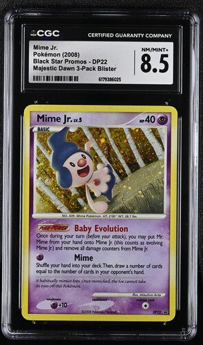 English CGC 8.5 Diamond & Pearl Black Star Promos Mime Jr. DP22
