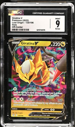 English CGC 9 Sword & Shield Lost Origin Holo Error Giratina V 131