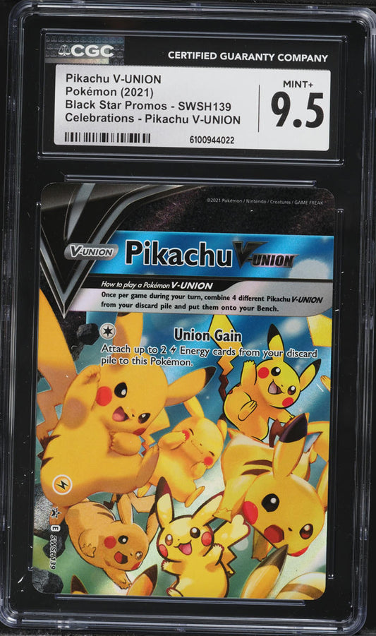 English CGC 9.5 Celebrations Pikachu V-UNION SWSH13