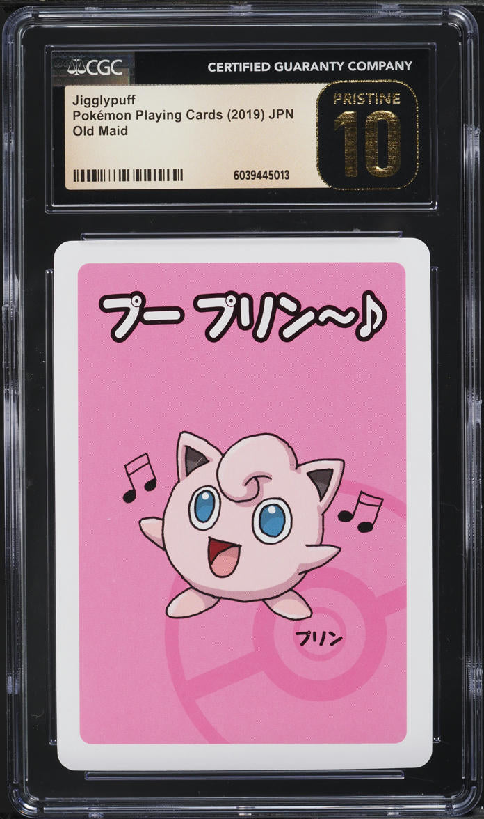 Japanese CGC Pristine 10 2019 Pokémon Playing Cards Old Maid Jigglypuff