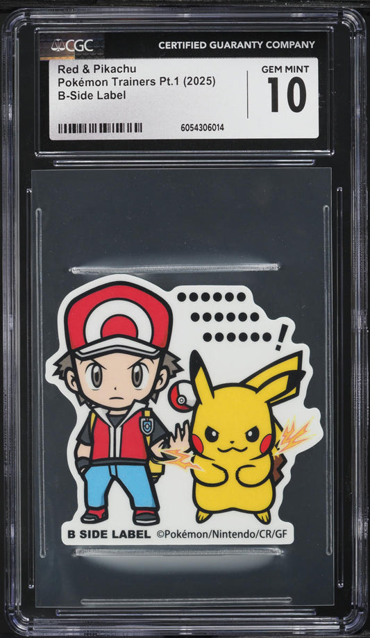 Japanese CGC 10 2025 Trainers Pt.1 Promo Red & Pikachu