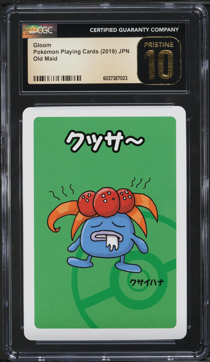 Japanese CGC Pristine 10 2019 Pokémon Playing Cards Old Maid Gloom