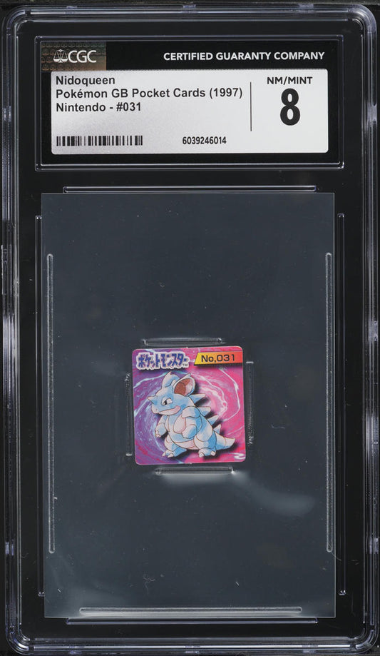 Japanese CGC 8 1997 GB Pocket Monsters Trading Card Game Promo Nidoqueen 03