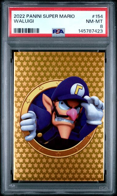 PSA 8 Panini Super Mario Waluigi #154